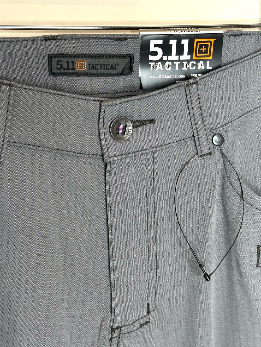 5.11 Tactical Women’s Cirrus Pants Size 10 Regular Gray Ripstop Straight Leg New - Picture 4 of 16